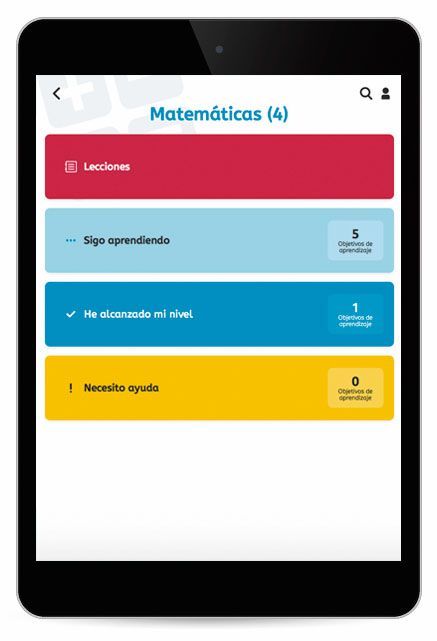 Pantalla de apertura de la aplicación Snappet